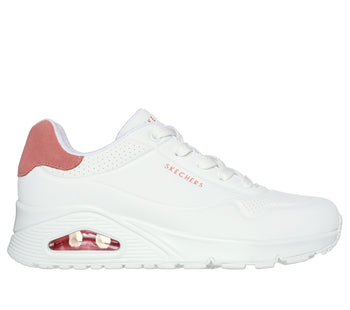 Sneakers bianche da donna con suola ad aria Skechers Uno, Brand, SKU s312000512, Immagine 0